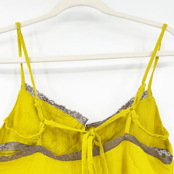 Urban Outfitters UO Womens Y2K‎ Coquette Summer Louise Lace Cami Top Size L - Picture 7 of 7